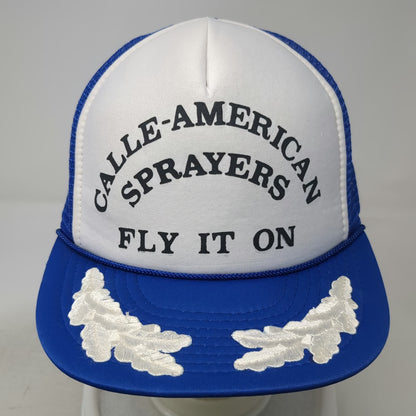Nissin Trucker Hat Blue One Size Calle-American Sprayers Scrambled Eggs Mesh