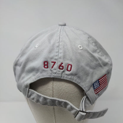 Wheels Up 8760 Slideback Hat Gray OSFA Adjustable Patriotic 6 Panel Cotton