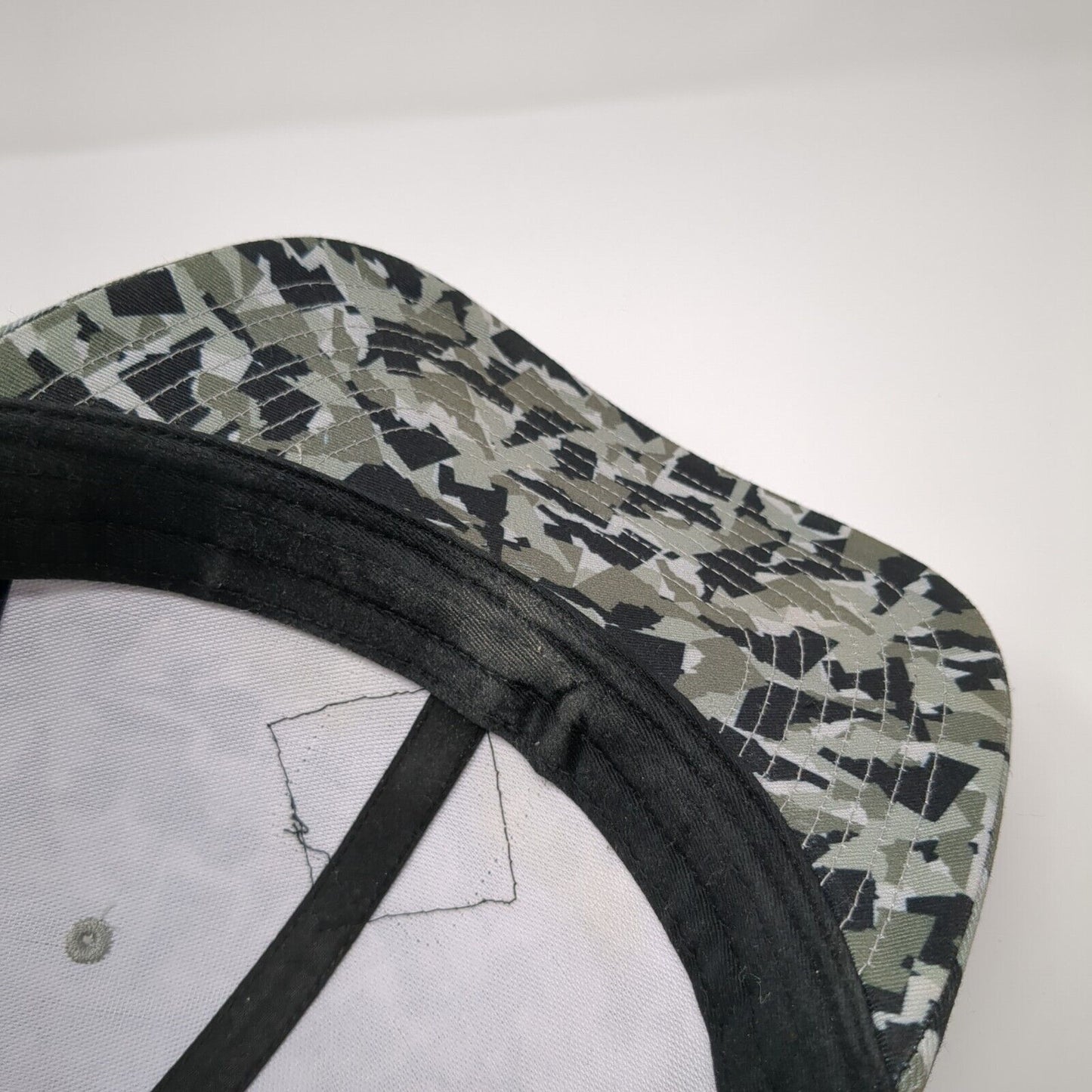 Barrier Building Snapback Trucker Hat Camo One Size Adjustable Mesh Pride Camo