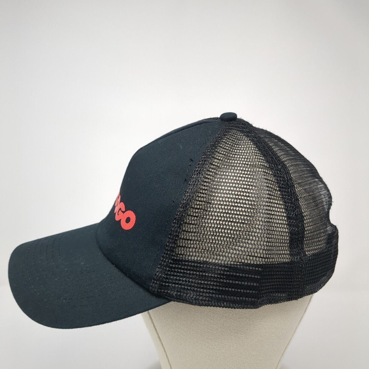 Vangogo Snapback Trucker Hat Black One Size Adjustable Mesh Back Hit Wear