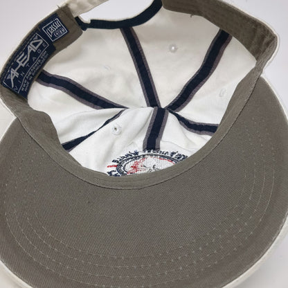 Ahead Baseball Cap White One Size The Thirsty Whale New Bedford MA Slideback Hat
