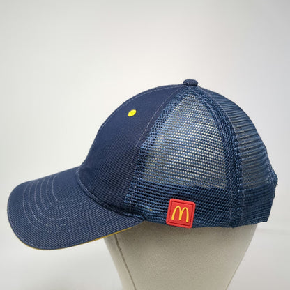 Apparel Collection Blue Trucker Hat One Size Mesh Snapback McDonalds Logo