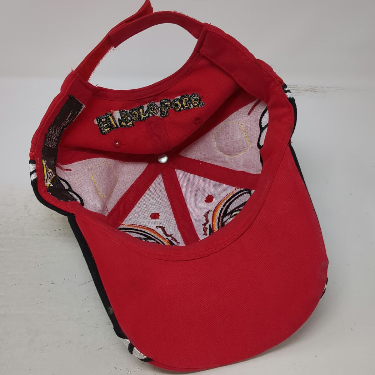 Monster Jam Boys Kids El Toro Loco Baseball Cap Red 3D Horns Flames Graphic Hat