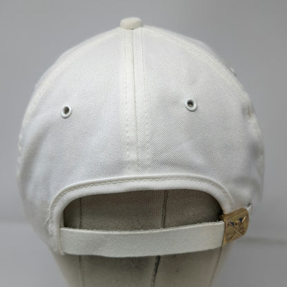 K-Brand 5 Panel White One Size Rain Bird Irrigation Logo Rope Slideback Hat USA