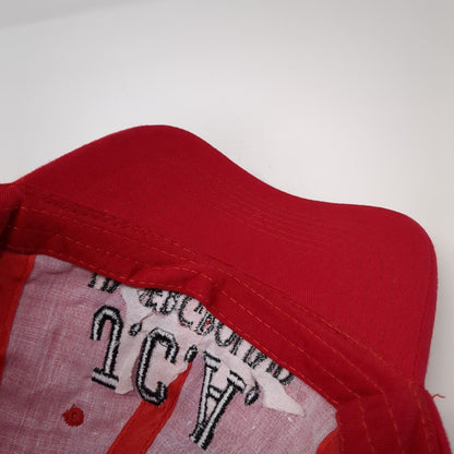 JCA Underground Strapback Hat Red One Size Adjustable Embroidered
