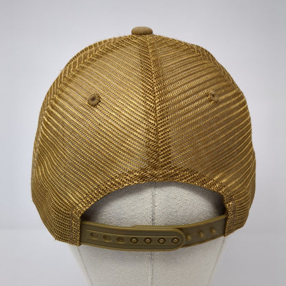 Wild Ride Brew Redmond Oregon Snapback Trucker Hat Brown OS Adjustable Mesh Back