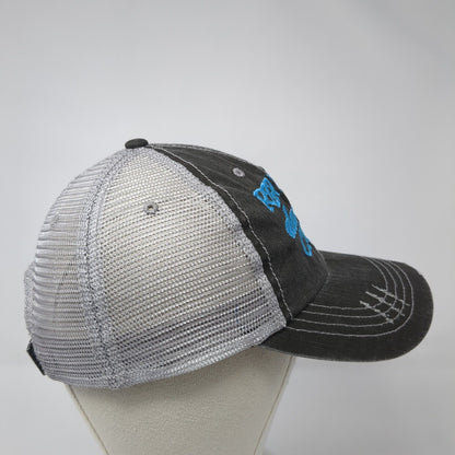 HG Strapback Trucker Hat Gray One Size Hair Don't Care Embroidered