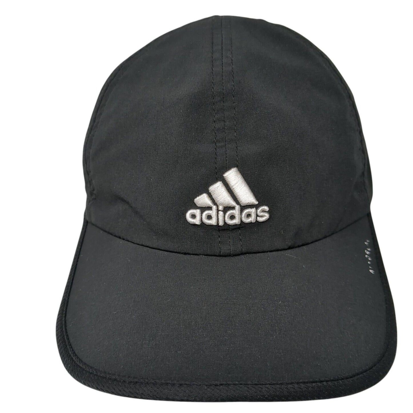 Adidas 3 Stripes Strapback Hat Black One Size Embroidered Running
