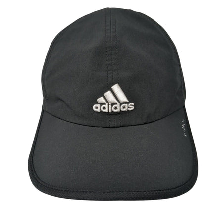 Adidas 3 Stripes Strapback Hat Black One Size Embroidered Running
