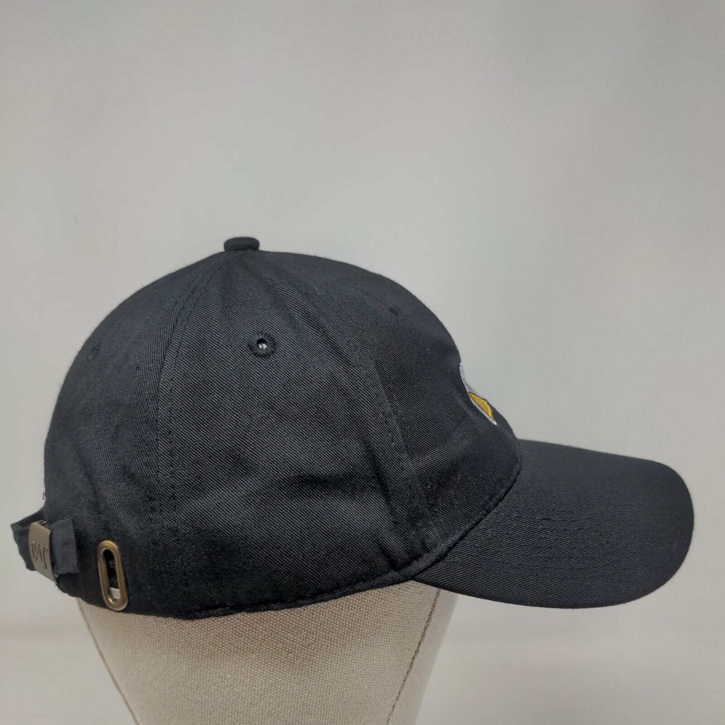 CAT Slideback Hat Black One Size Embroidered Logo Adjustable 6 Panel