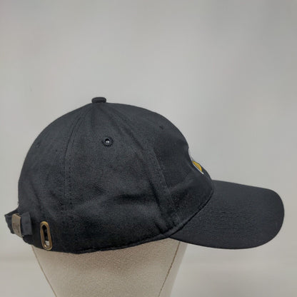 CAT Slideback Hat Black One Size Embroidered Logo Adjustable 6 Panel