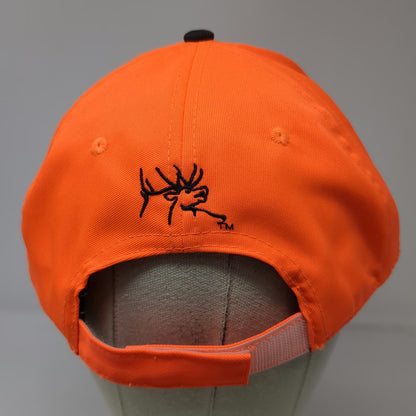 Rocky Mountain Elk Foundation Baseball Cap Orange One Size Strapback Logo Hat