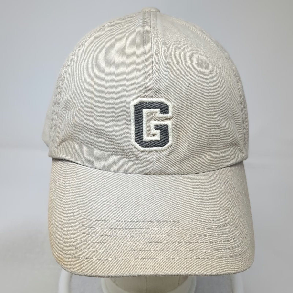 GAP Baseball Cap Beige L Slideback Adjustable Strap Embroidered Letter G hat