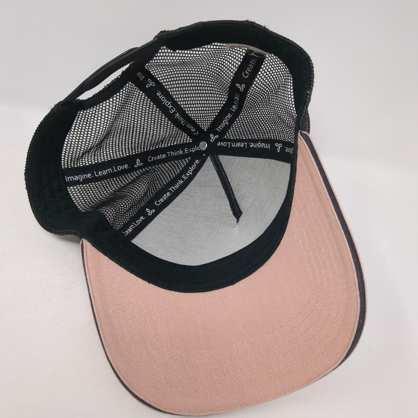 Mountains Snapback Mesh Back Trucker Hat Multi One Size Colorblock