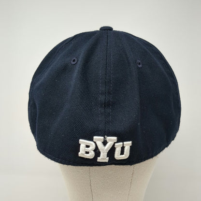 BYU Cougars NCAA Zephyr Hat Blue 7 7/8 Fitted Embroidered Logo Polyester Solid