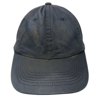 Woolrich Baseball Cap Blue Gold One Size Slideback Cotton Strap Curved Brim Hat