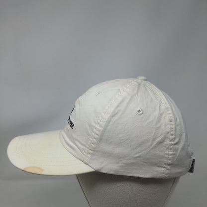 Mid Pines Strapback Hat Cream OSFA Adjustable Embroidered 6 Panel Imperial