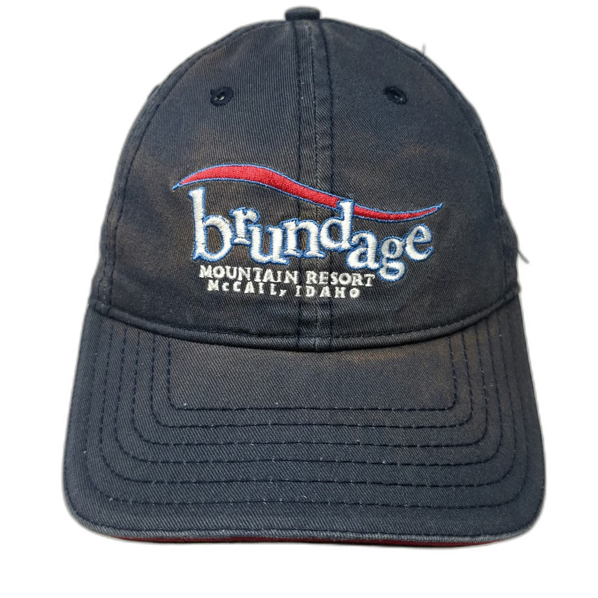 Brundage Mountain Resort Baseball Cap Blue One Size Slideback McCall Idaho Hat