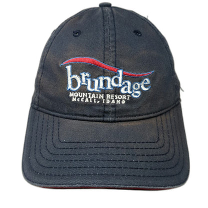Brundage Mountain Resort Baseball Cap Blue One Size Slideback McCall Idaho Hat