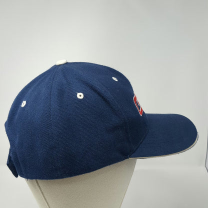 Baseball Cap Blue Red White One Size GMC Logo Sandwich Brim Strapback Hat Truck