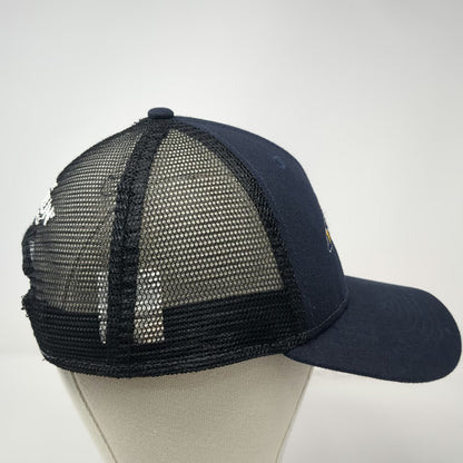 New Era Trucker Hat Blue One Size NC Brave Special Olympics Torch Run Mesh Cap