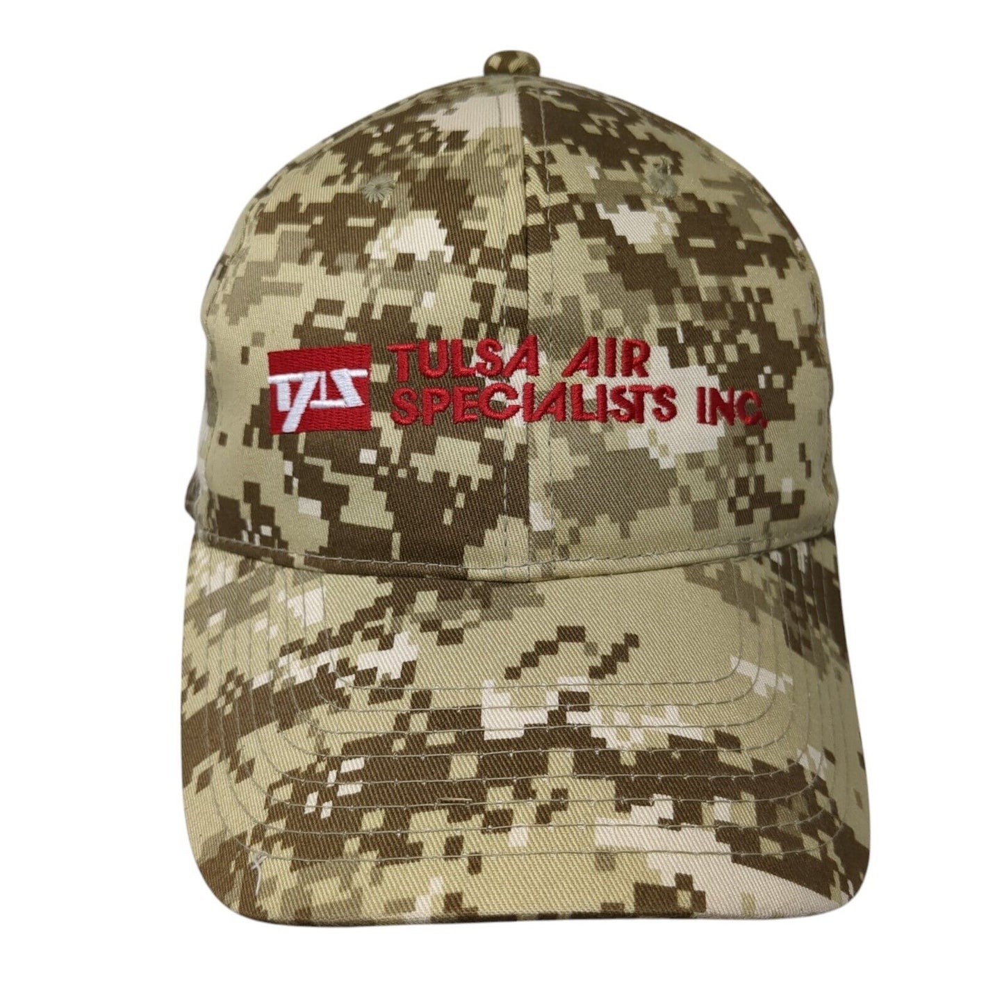 Tulsa Air Specialists Inc Strapback Hat Camo One Size Outdoor Cap