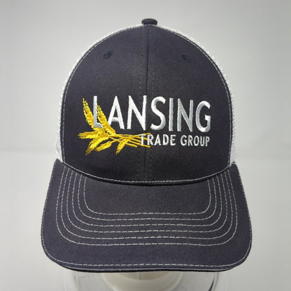 Lansing Trade Group Idaho Strapback Trucker Hat Black One Size Mesh Back