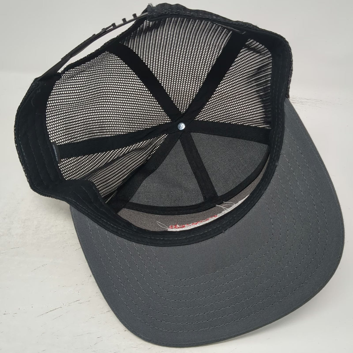 Richardson Trucker Hat Gray One Size Power Engineers Ram Logo Flat Bill Hat