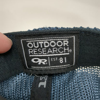 Outdoor Research Trucker Hat Blue One Size Woven Pattern Mesh Back Snapback