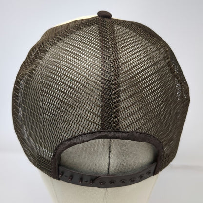 California Headwear Trucker Hat Brown One Size Mesh Back Snapback Foam Crown Hat