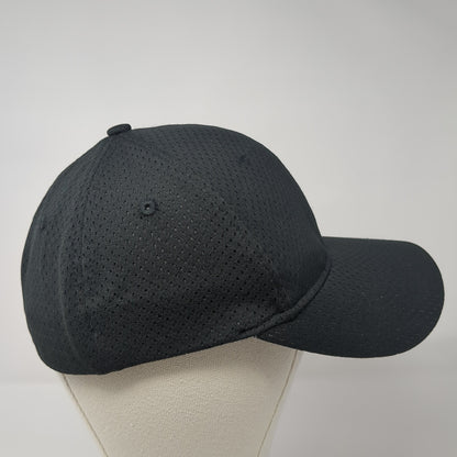 Augusta Sportswear Fitted Hat Black Medium Solid Blank Outdoor 6 Panel