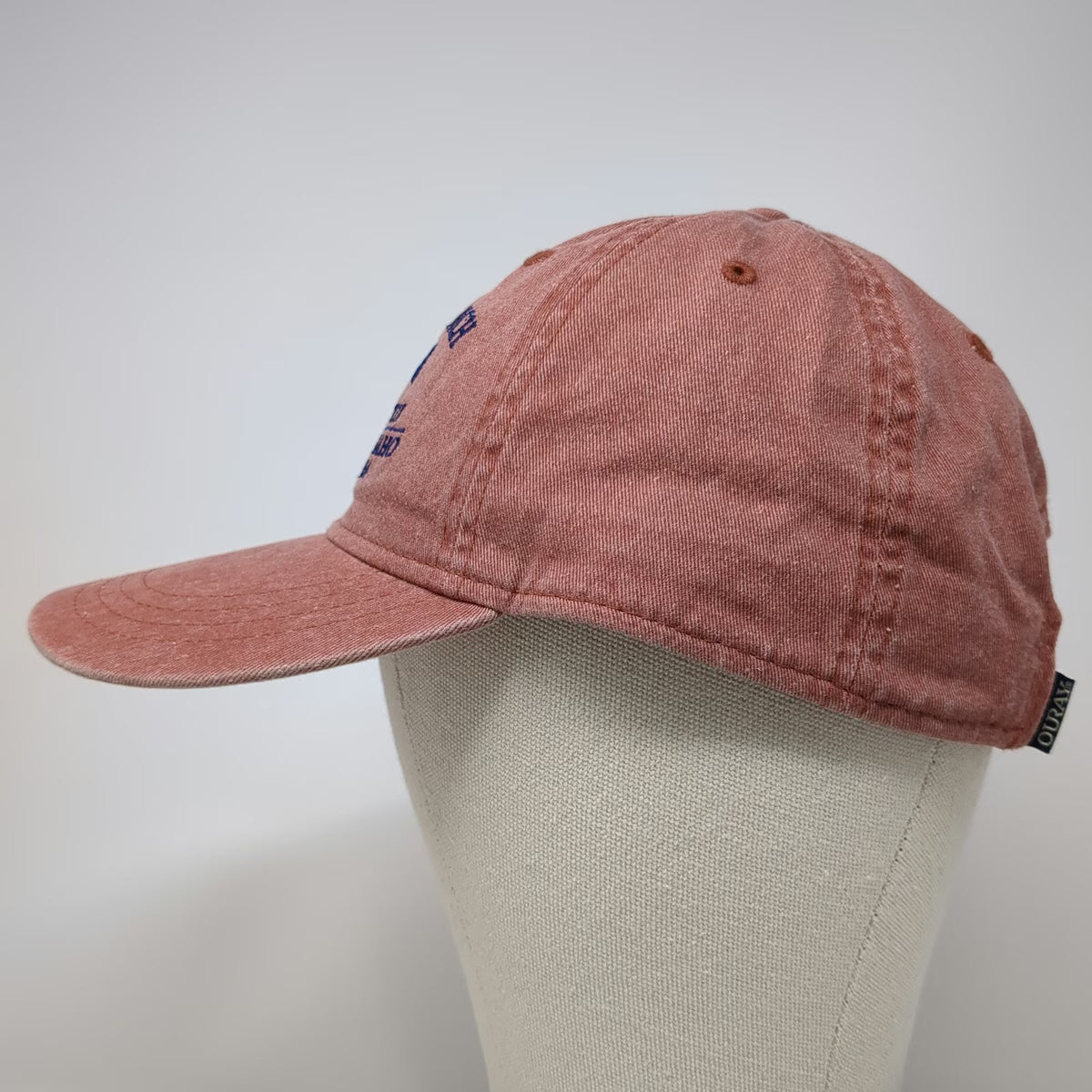 Ouray Baseball Cap Red Blue One Size Strapback Mackay Bar Ranch Salmon River Hat