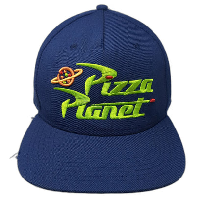 Disney 5 Panel Blue Hat One Size Pizza Planet Toy Story Graphic Snapback