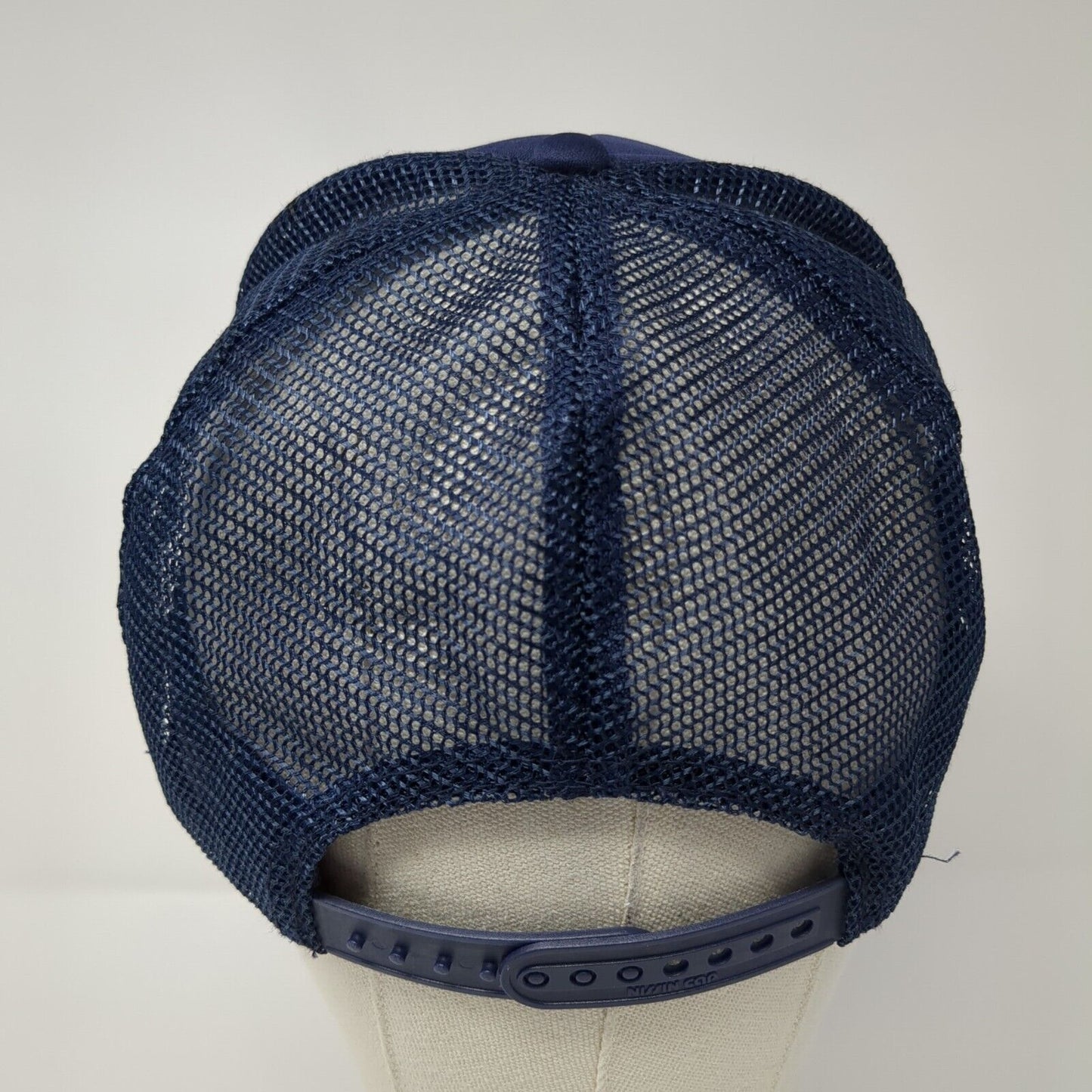 I'm Going Nuckin Futs Snapback Rope Trucker Hat Blue One Size Mesh Back