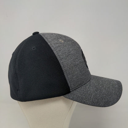 Okdok Men's Fitted Stretch Hat Gray Embroidered Logo Polyester Elastic