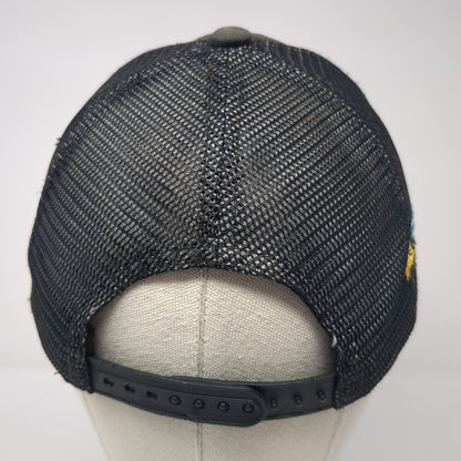 Patriot Plumbing Snapback Trucker Hat Black OS Adjustable Mesh Port Authority