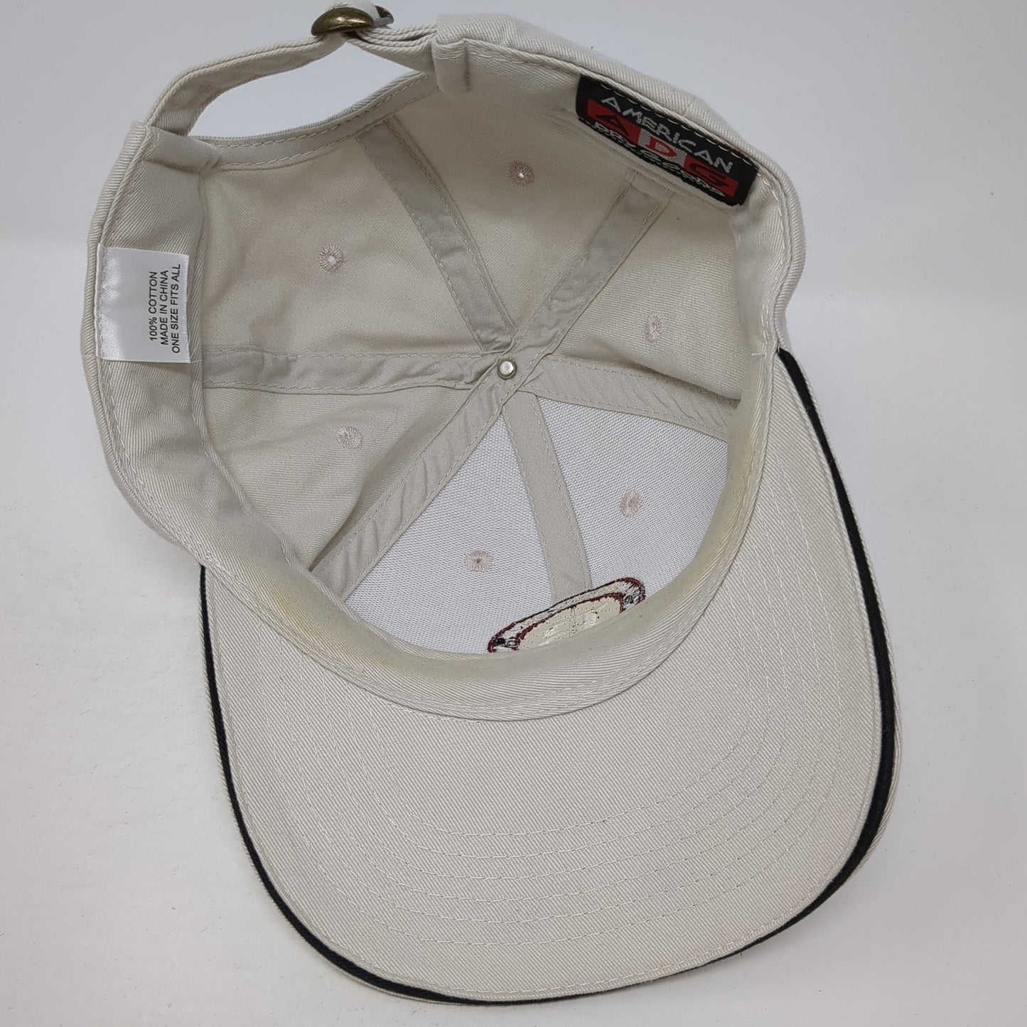 Broadmore Match Play Slideback Hat Beige One Size Adjustable 6 Panel