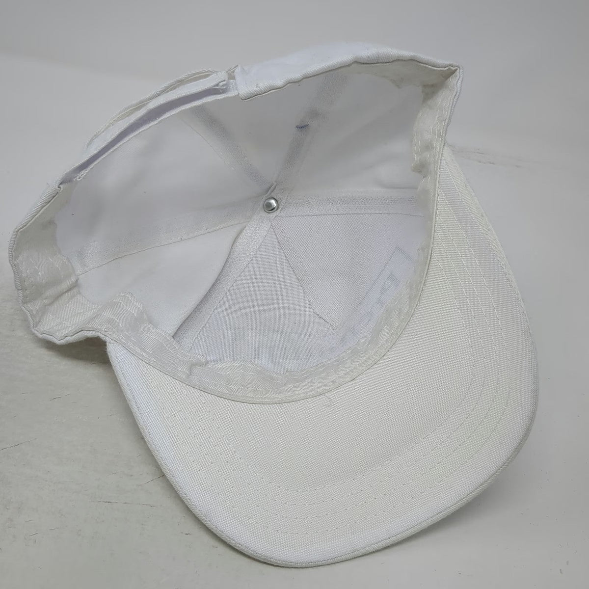 5 Panel White One Size Strapback Premium Travel Club Graphic Print Cotton Hat