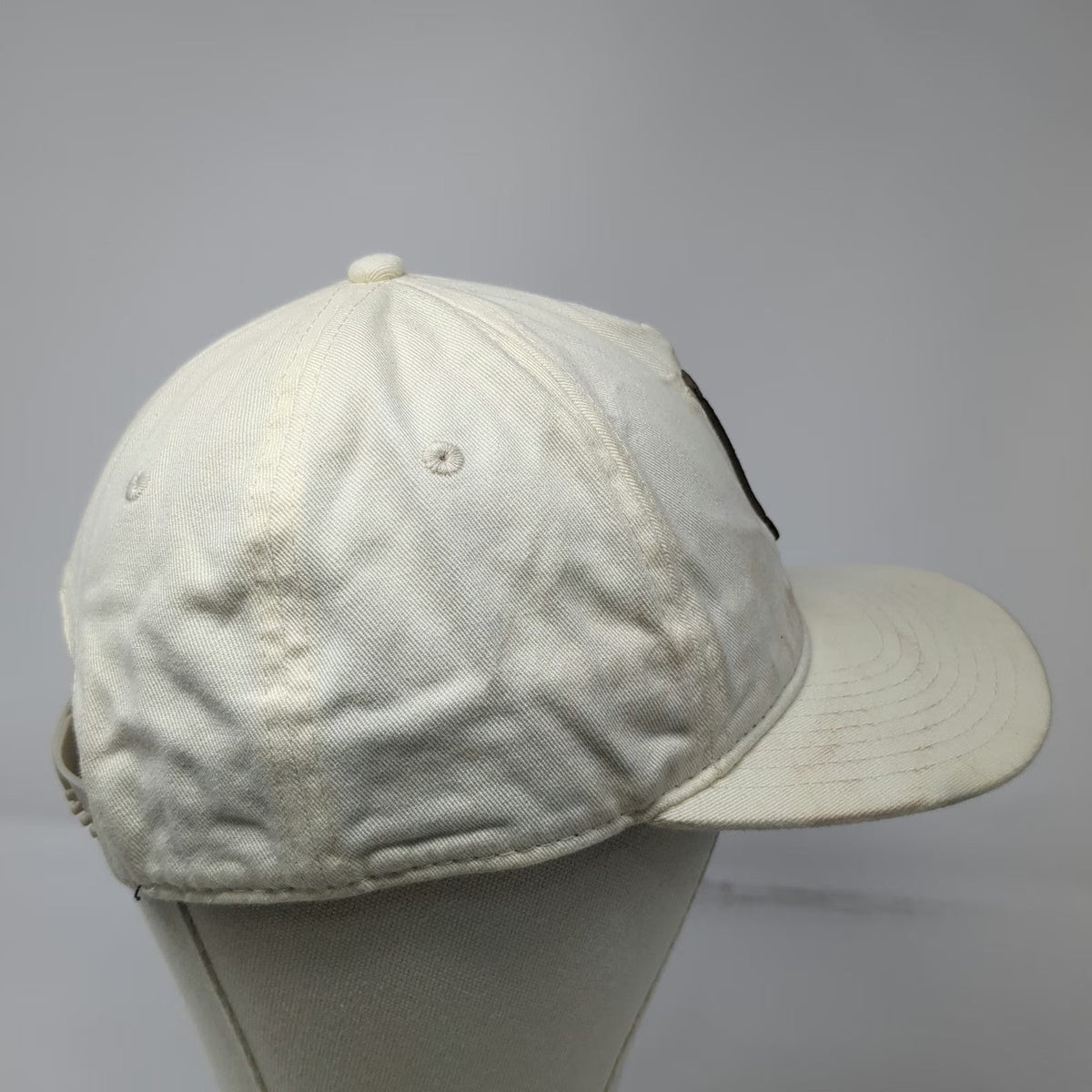 Punk Inc 5 Panel Beige Hat One Size Intertwined BS Logo Eli Sux Snapback Cotton