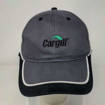 Cargill Slideback Hat Gray OSFM Embroidered Colorblock 6 Panel Otto