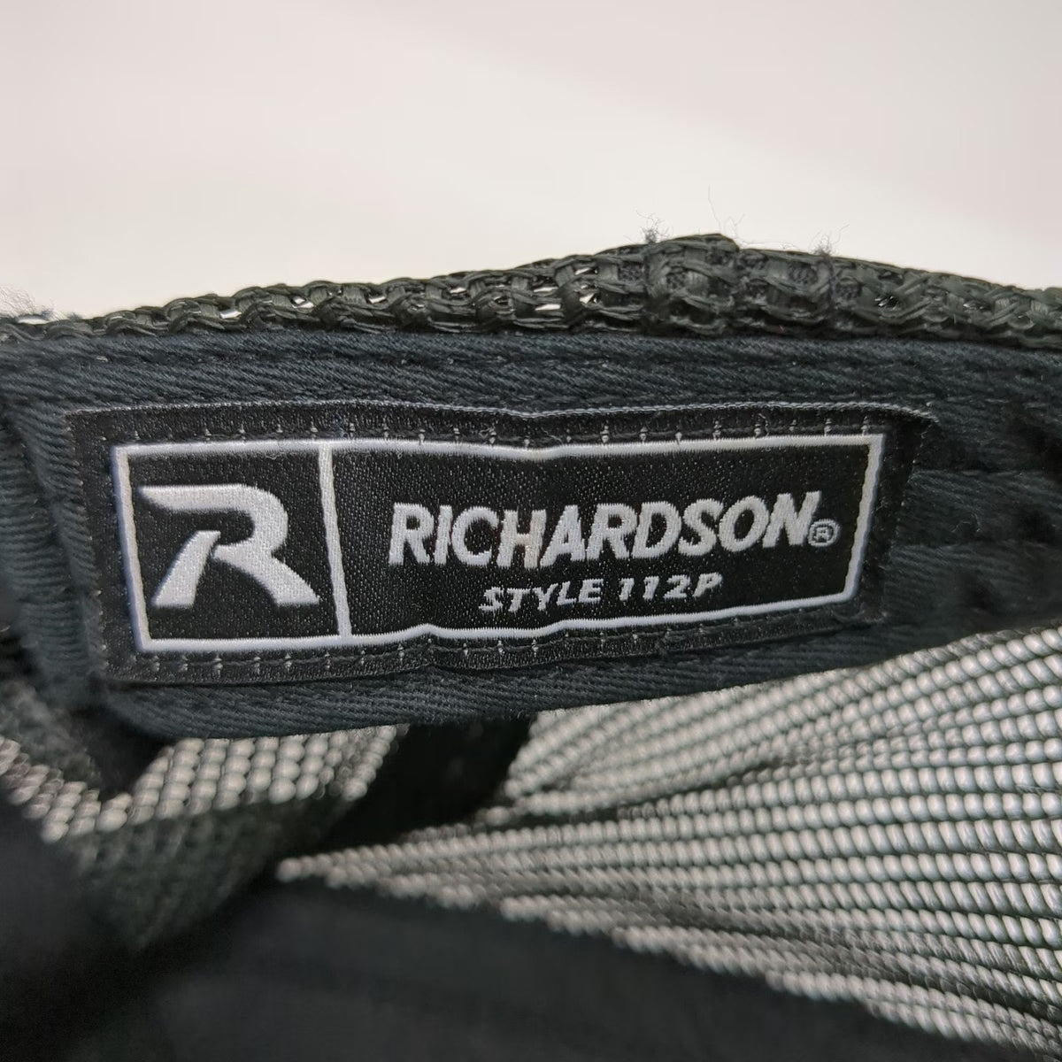 Richardson Trucker Hat Gray One Size Camo Base Line Snapback Mesh Polyester Cap