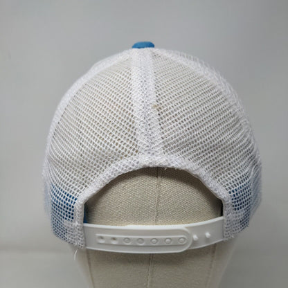 Costa Del Mar Snapback Trucker Hat Blue One Size Embroidered Mesh Back 6 Panel