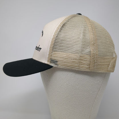 Almere Trucker Hat Beige One Size The Heartbreaker Dice Graphic Snapback Mesh