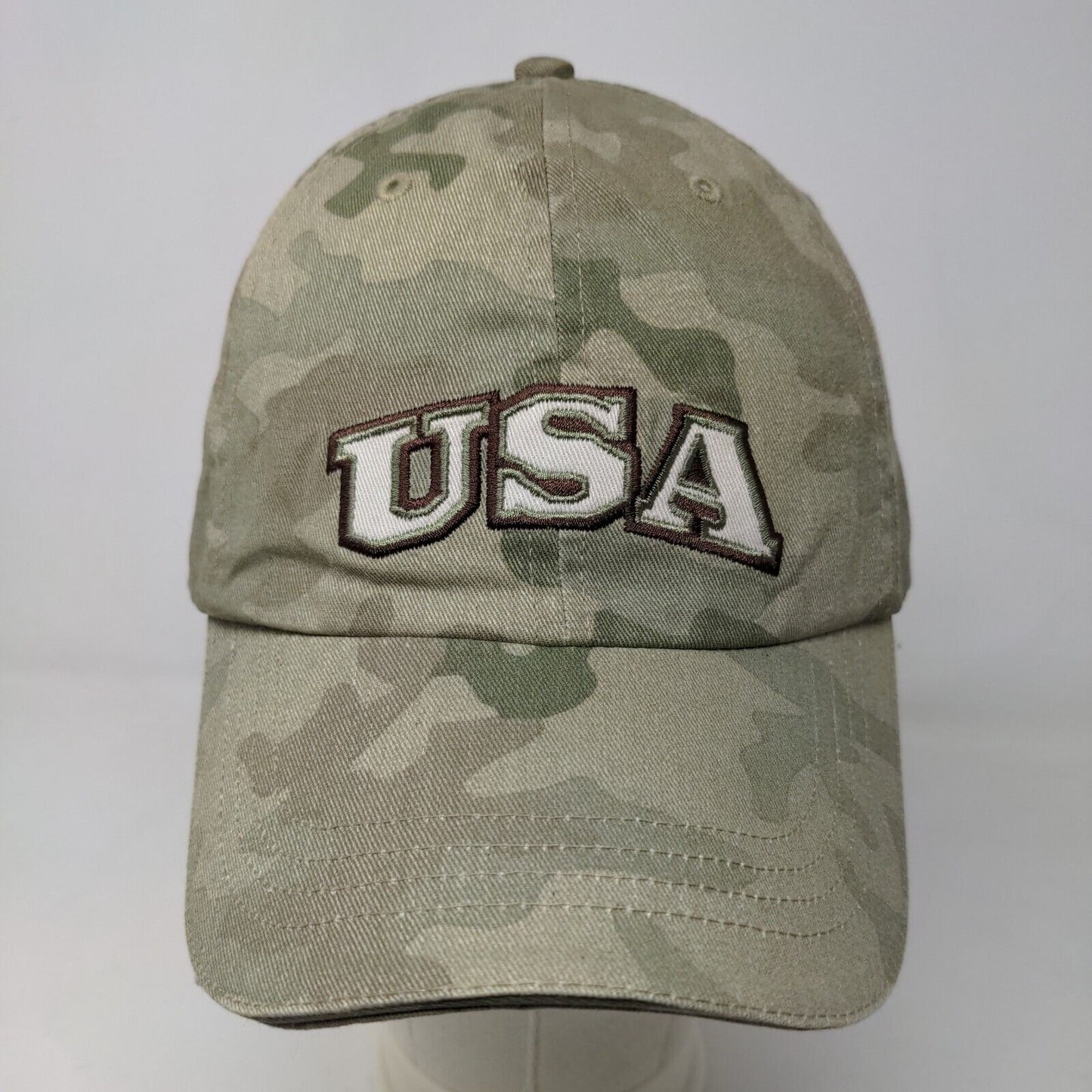 Sonoma Women's Slideback Camo Hat Size OS Embroidered USA Patriotic