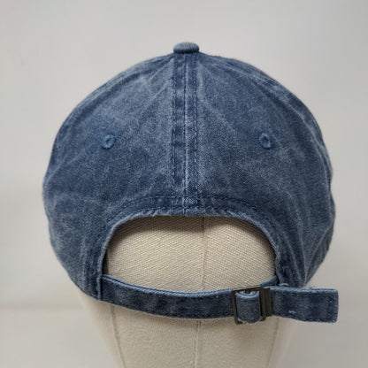 Chill Slideback Hat Blue One Size Embroidered Adjustable Solid 6 Panel