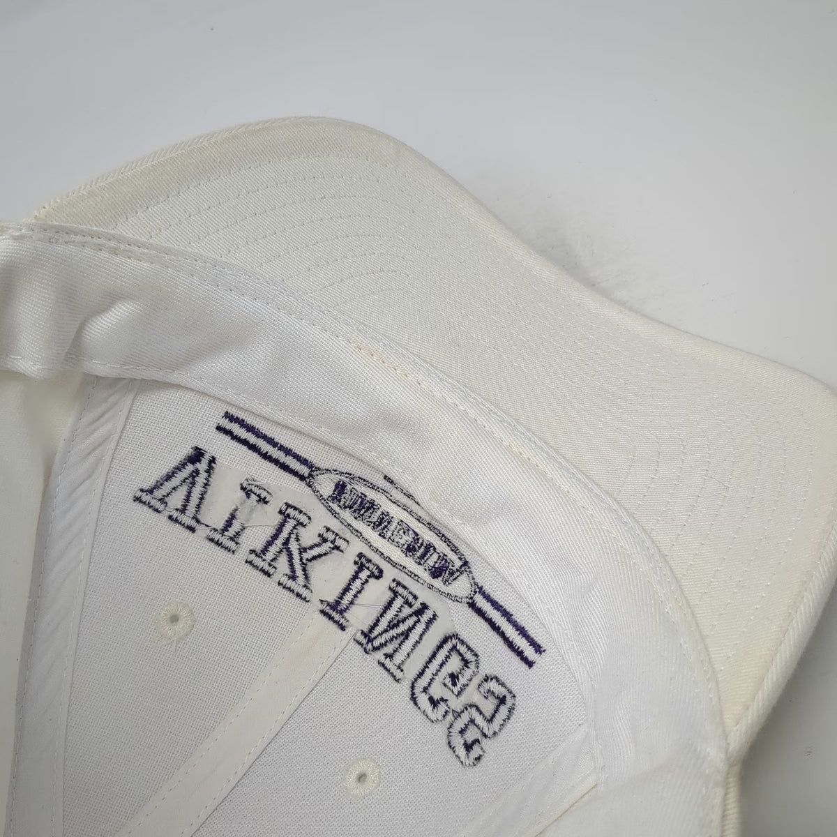 Minnesota Vikings NFL Reebok Hat White One Size Adjustable Strapback Cotton Logo