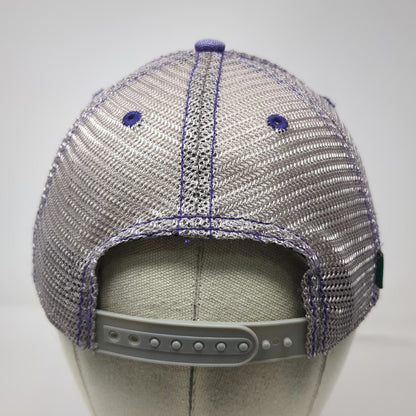Legacy Trucker Hat Purple One Size Moose Jackson Hole Mesh Back Snapback Patch