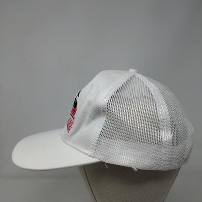 Capone's Coal Fired Pizza Snapback Mesh Back Trucker Hat White One Size