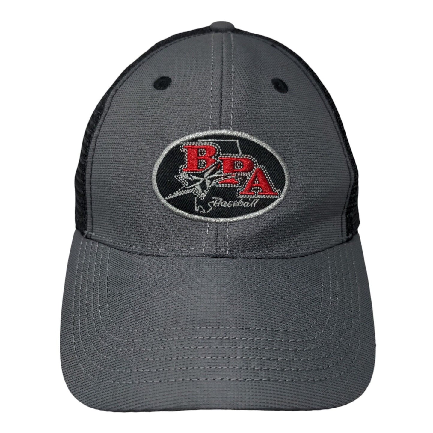 BPA Baseball Snapback Mesh Back Trucker Hat Gray One Size Colorblock