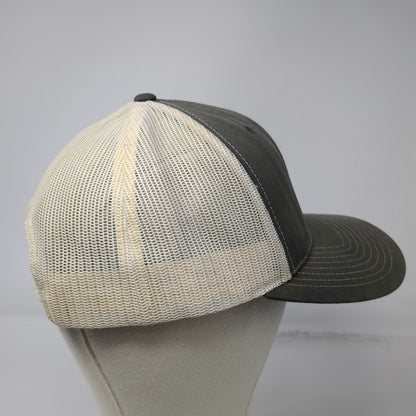 Richardson Trucker Hat Gray One Size Snapback Mesh Back SSPT Logo Runner Sport